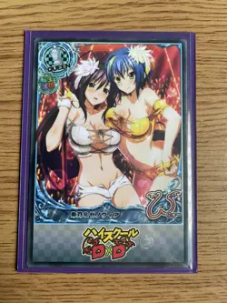 High School dxd ACG Akeno Himejima & Xenovia Sexy Party Time Waifu NM Card - Image 1