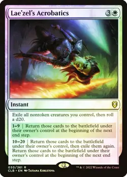 NM Foil Lae'zel's Acrobatics, MTG, Baldur's Gate, Magic the Gathering, 30 - Image 1