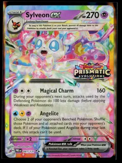 Sylveon ex - (Prismatic Evolutions Stamp) Holo Promo Miscellaneous Cards & Produ - Image 1