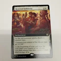 Renewed Solidarity (Extended Art) Commander: Aetherdrift Regular - Image 1