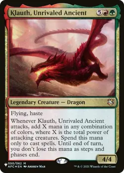 [1x] Klauth, Unrivaled Ancient - (AFC) The List Near Mint, English The List MTG - Image 1