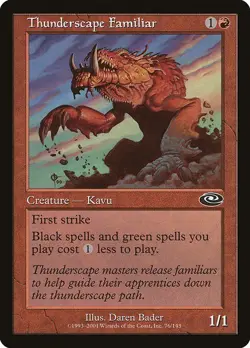Thunderscape Familiar *PLAYSET* 4x MtG Planeshift PLS SP/NM - Image 1