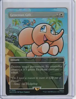 MTG | Generous Gift (Rainbow Foil) Sonic Secret Lair Drop - Image 1