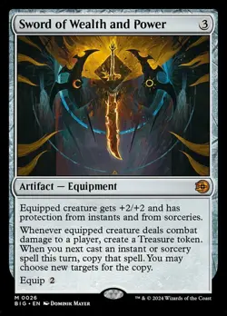 MTG Sword of Wealth and Power, NM-Mint, English Outlaws of Thunder Junction: The - Image 1