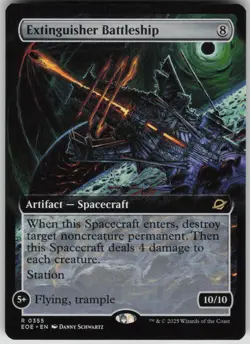 MTG TCG Extinguisher Battleship (Extended Art) R Edge of Eternities 355 - Image 1