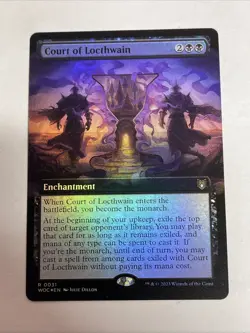MTG Court of Locthwain Foil Extended Art #31 Rare - Image 1