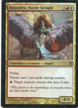 MTG: Conspiracy: Foil Basandra, Battle Seraph: Lightly Played Condition - Image 1