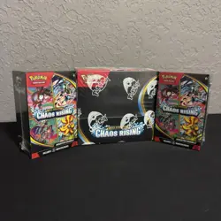Pokemon Chaos Rising (ME04) Booster Box + 2x Bundles Combo LOT Factory Sealed - Image 1