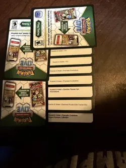 34 Pokemon Online Game Codes Prismatic Evolutions Super Premium Collection & Mor - Image 1