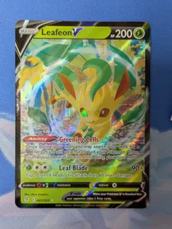 Leafeon V 007/203 - Ultra Rare SWSH07: Evolving Skies - Pokemon TCG Card NM - Image 2