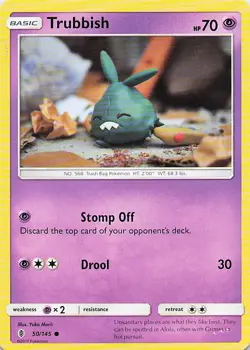 Trubbish 50/145 Common Guardians Rising Pokemon Near Mint - Image 1