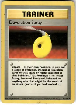 Devolution Spray 72/102 Base Set Unlimited Pokemon NM Fast Ship - Image 1