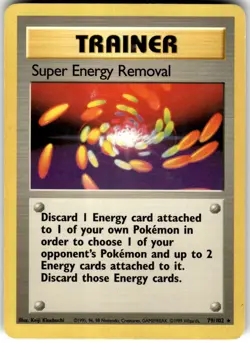 Super Energy Removal 79/102 Base Set Unlimited Pokemon NM Fast Ship - Image 1