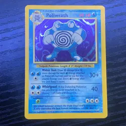 Poliwrath 13/102 Holo Rare Unlimited WOTC Pokemon Base Set - Image 2