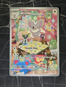 Pokemon TCG: Cinccino #183/162 Temporal Forces - Illustration Rare - NM - Image 1