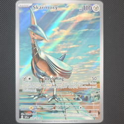 Pokemon Skarmory 209/191 SV08 Surging Sparks Illustration Rare Holo English - Image 1