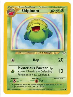 Skiploom 52/64 Neo Revelation Pokemon Card - Image 1