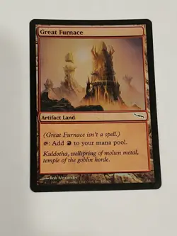 1x Great Furnace FOIL Mirrodin Artifact Common MAGIC CARD SP x1 - Image 1