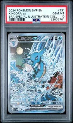 PSA 10 KINGDRA ex 131 | Shrouded Fable Full Art Pokemon Card - Image 1