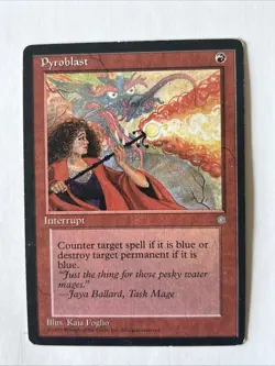 MTG Ice Age #213 Pyroblast MP Common - Image 1