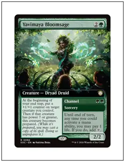 Yavimaya Bloomsage, Extended Art, Secrets of Strixhaven, Magic MTG NM - Image 1