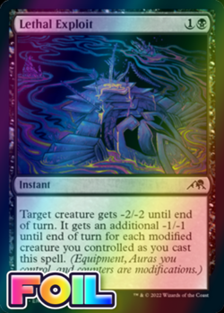 x1 Lethal Exploit NEO MTG 107/302 FOIL COMMON M/NM 1x - Image 1