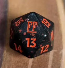 MTG: Final Fantasy: Prerelease Spindown Die (Red) - Image 1