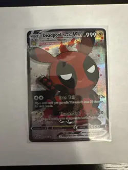 Deadpool Pikachu VCOS 011/055 Full Art Holo Pokemon Card - Image 1