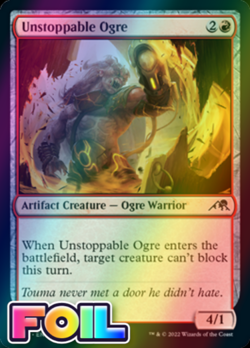 x1 Unstoppable Ogre NEO MTG 169/302 FOIL COMMON M/NM 1x - Image 1