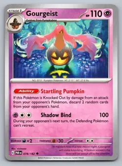 Pokemon TCG SV04: Paradox Rift Gourgeist 078/182 - Image 1