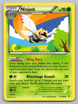 Pokemon TCG XY - Roaring Skies Ninjask 10/108 - Image 1