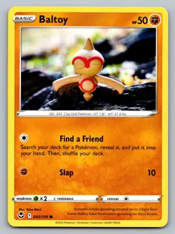 Pokemon TCG SWSH12: Silver Tempest Baltoy 093/195 - Image 1
