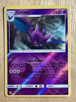 Crobat 56/149 Reverse Holo Pokemon Sun & Moon Tcg NM - Image 1