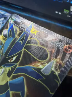 Pokemon Lucario EX 107/111 Full Art Ultra Rare Basic Holo HP180 English DMG - Image 3