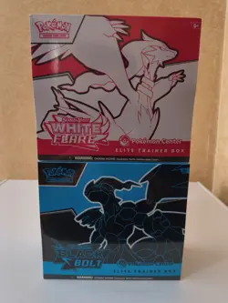 Black Bolt and White Flare POKEMON CENTER ETB Elite Trainer Box SEALED - Image 1