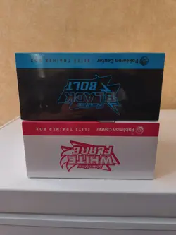 Black Bolt and White Flare POKEMON CENTER ETB Elite Trainer Box SEALED - Image 5