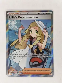 Lillie's Determination 169/132 Ultra Rare Mega Evolution Pokemon Near Mint - Image 1