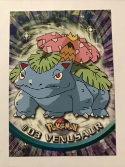 Pokemon Topps Venusaur #03 Non Holo Black Label Rare - Image 1