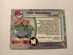 Pokemon Topps Venusaur #03 Non Holo Black Label Rare - Image 2