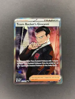 Team Rocket's Giovanni 225/182 Sv10: Destined Rivals Holo Pokemon TCG - Image 1