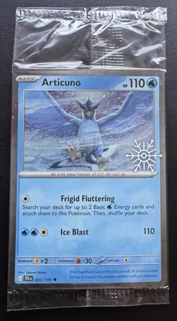 Articuno 032/159 Cosmos Holo Holiday Calendar Promo Sealed Pokemon TCG NM - Image 1