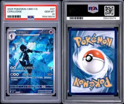 2025 POKEMON SIMPLIFIED CHINESE CBB3 C-GEM PACK VOL 3 #07 CERULEDGE PSA 10 - Image 3