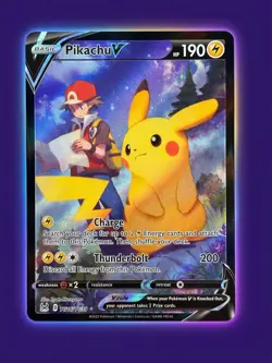 2022 Pokemon SWSH Lost Origin Pikachu V Trainer Gallery #TG16/TG30 - Image 1