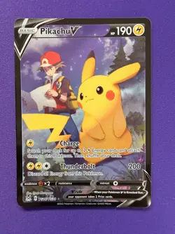 2022 Pokemon SWSH Lost Origin Pikachu V Trainer Gallery #TG16/TG30 - Image 2