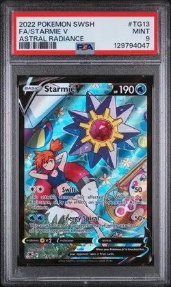 Starmie V TG13/TG30 Pokemon TCG Astral Radiance Trainer Gallery Holo PSA 9 MINT - Image 1