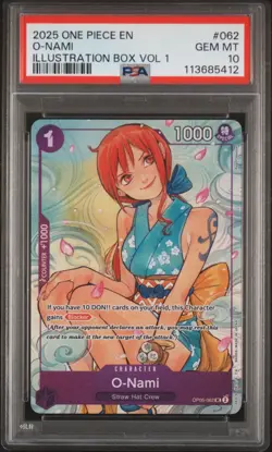 ONE PIECE ILLUSTRATION BOX VOL 1&2 NAMI BOA MARIA YAMATO SEQUENTIAL SET PSA 10 - Image 3