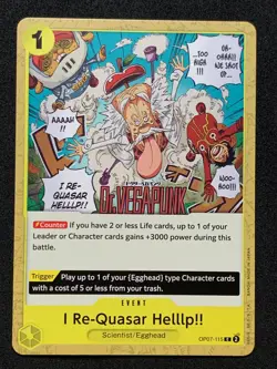 One Piece OP07-115 I Re-Quasar Helllp! English - 500 Years In The Future - Image 1