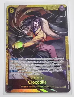 One Piece TCG Crocodile OP14-120 (SEC) The Azure Sea's Seven - Image 1