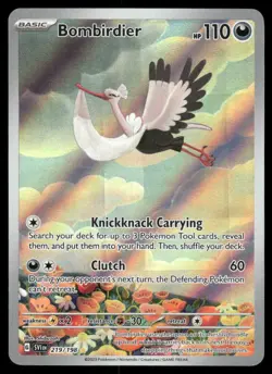 Pokemon Cards Bombirdier 219/198 Scarlet & Violet Illustration Rare NM *2 - Image 1
