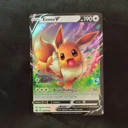 Eevee V SWSH065 Sword & Shield Battle Academy Black Star Promo Pokemon Card MINT - Image 1